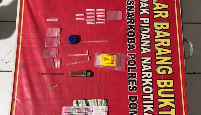 TIM OPSNAL SATRESNARKOBA POLRES DOMPU telah melakukan Penangkapan 6 (Enam) orang terduga pelaku tindak pidana Narkotika jenis Sabu, sebagaimana dimaksud dalam Pasal 609 ayat (2) huruf a UU Nomor 1 tahun 2026, tentang Penyesuaian Pidana atas UU Nomor 1 tahun 2023, tentang KUHP jo Pasal 127 ayat (1) huruf a UU Nomor 35 tahun 2009 tentang Narkotika.