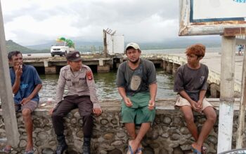 Polsek Kawasan Pelabuhan Laut Bima Berikan Himbauan Kamtibmas kepada ABK, Buruh, Sopir dan Calon Penumpang