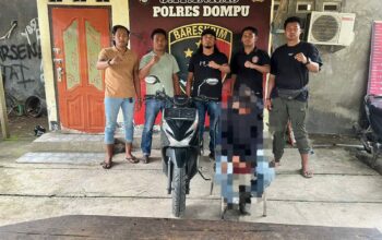 Tim Jatanras Polres Dompu Amankan Pelaku Curanmor Sekaligus Pemalsuan Laporan