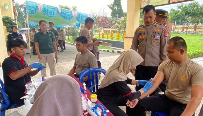 Bid Dokkes Polda NTB Gelar Rikkes Berkala Bagi Personel Polres Bima Kota