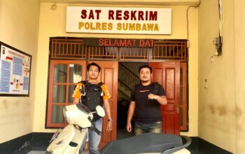 Gadai Motor Teman Wanita Anaknya, Seorang Pria di Brang Biji Diringkus Tim Opsnal Polres Sumbawa