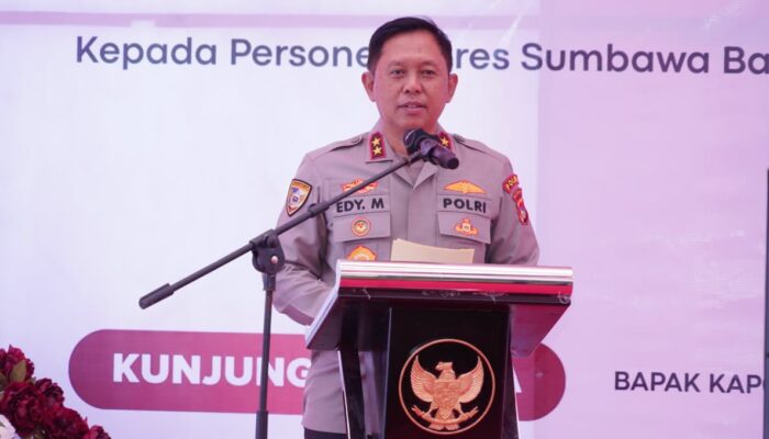 Kapolda NTB Sambangi Polres Sumbawa Barat, Salurkan Bansos hingga Temui Forkopimda