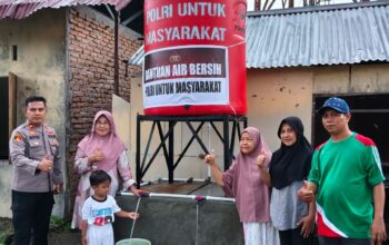 Polri Bangun Puluhan Sumur Bor, Warga Padang Pariaman Mulai Nikmati Air Bersih Pascabencana