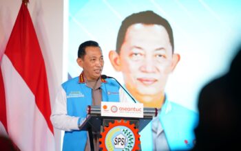 Di HUT KSPSI-Harpekindo, Kapolri Tekankan Perkuat Sinergitas hingga Dukung Hak Buruh 
