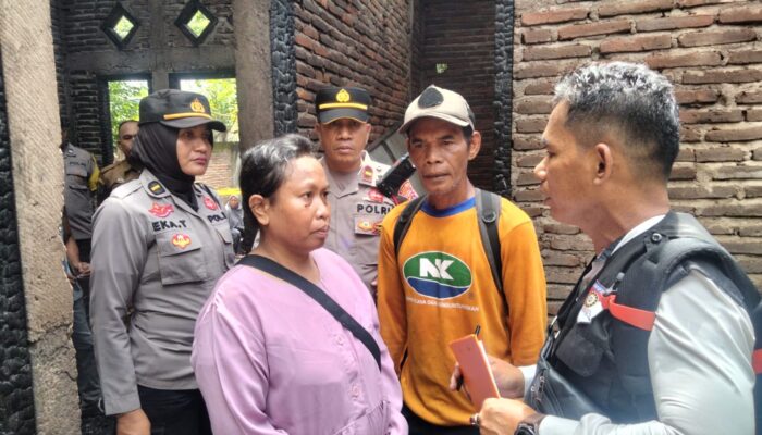 Polsek Rasanae Timur Polres Bima Kota Datangi TKP Kebakaran, Imbau Warga Waspadai Kelalaian Listrik dan Api Terbuka