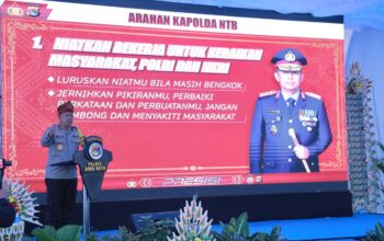 Kunjungan Kerja Kapolda NTB di Polres Bima Kota, Tekankan Disiplin, Loyalitas, dan Profesionalisme Personel