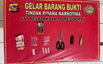 Pengungkapan Dini Hari! Satresnarkoba Polres Dompu Ringkus Terduga Pengedar Sabu di Pekat