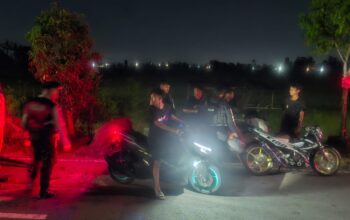 Polres Lombok Barat Patroli Skala Besar di Jalur Bypass BIL