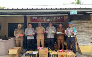 Jamin Kekhusyukan Ibadah Ramadan, Forkopimca Utan Gelar Razia dan Sita Ratusan Petasan