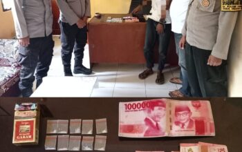 Polsek Donggo Amankan Terduga Pelaku Pengedar Narkoba, 10 Pocket BB Siap Edar Ikut di Sita