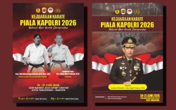 Piala Kapolri 2026 Siap Digelar di Tangerang, Karateka Nasional Berebut Podium