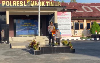 Kapolres Lombok Timur Pimpin Apel Pagi, Tekankan Disiplin dan Pelayanan Humanis