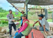 Bhabinkamtibmas Desa Bagik Papan Jalin Silaturahmi, Ajak Warga Dukung Ketahanan Pangan dan Jaga Kamtibmas