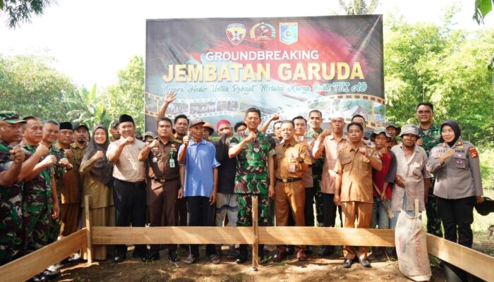 TNI Bangun Jembatan Garuda, Akses Warga Kini Lebih Dekat