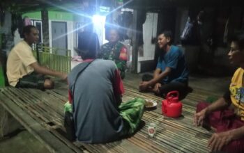 Babinsa Mumbulsari Ajak Warga Jaga Kamtibmas Saat Ramadhan