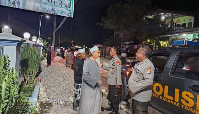 Polsek Rasanae Timur Gelar Patroli Sahur, Jaga Keamanan Warga di Bulan Suci Ramadhan