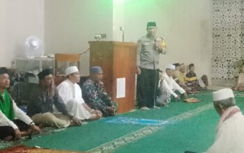 Kanit Binmas Polsek Madapangga Hadiri Safari Ramadhan Bersama Forkopimcam Madapangga di Masjid Al-Mutakim