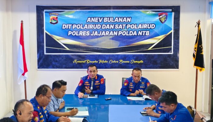 Ditpolairud Polda NTB Gelar Anev Bulanan, Tekankan Kesiapan Operasi Ketupat Rinjani
