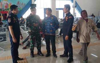 Arus Mudik Masih Lengang, Babinsa Lakukan Pemantauan Terminal Mandalika