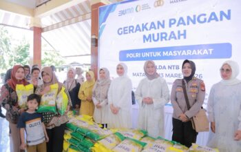 Polda NTB Gelar Pasar Murah dalam Gerakan Pangan Murah Polri Serentak