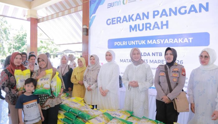Polda NTB Gelar Pasar Murah dalam Gerakan Pangan Murah Polri Serentak