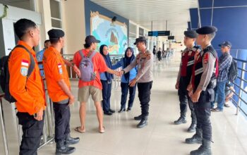 Satgas Preventif Operasi Ketupat Rinjani Polres Bima Kabupaten Gelar Patroli Pengamanan Jalur Mudik Darat dan Udara