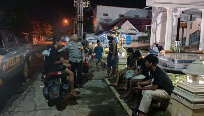 Bhabinkamtibmas Polres Bima Kota Patroli dan Himbau Muda-Mudi Hindari Balap Lari Liar