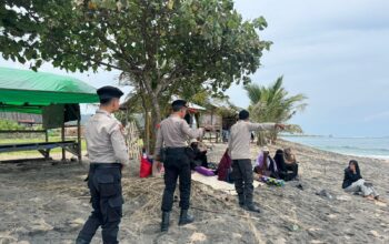 Pastikan Keamanan Wisatawan, Polres Dompu Gelar Patroli Intensif di Tiga Pantai