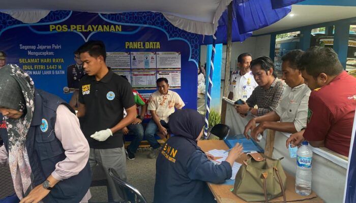 Pos Pelayanan Ops Ketupat Rinjani 2026 Bersama BNN Bima Laksanakan Pemeriksaan Supir Bus AKAP di Terminal Dara