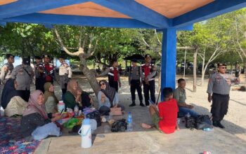 Pasca Ops Ketupat Rinjani 2026, Sat Samapta Polres Sumbawa Intensifkan Patroli KRYD di Objek Wisata Pantai