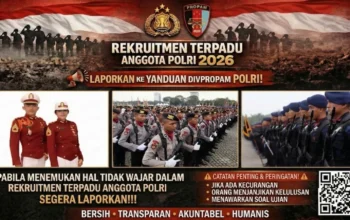 Penerimaan Terpadu Anggota Polri Tahun Anggaran 2026 Resmi Dibuka, Simak Jalur Seleksi dan Komitmen Transparansinya!