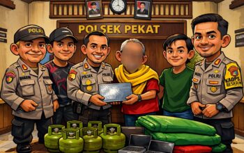 Polsek Pekat Ungkap Kasus Pencurian di Nangakara, Pelaku Diamankan Beserta Barang Bukti