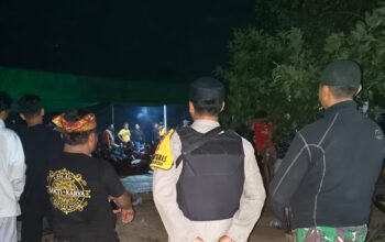 Sinergitas TNI-Polri dan Pemerintah Desa Amankan Tontonan Malam Janggeran di Desa Sekaroh