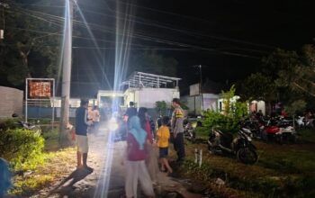 Polsek Sukamulia Laksanakan Patroli Dan Pengamanan Hiburan Rakyat “Rona-Rona” Di Desa Sukamulia Timur