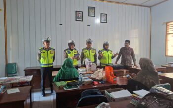 Police Go To School, Satlantas Polres Bima Kota Edukasi Tertib Berkendara di MTSN 1 Kota Bima