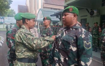 Kenaikan Pangkat Prajurit Kodim 1606 Mataram Penuh Haru