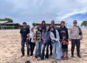 Pelayanan Prima, Personel Polsek Monta Gelar Patroli di Kawasan Wisata Pantai Wane