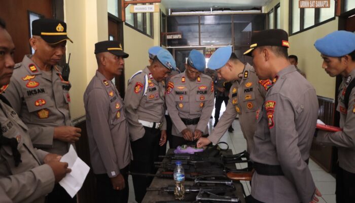Pemeriksaan Senpi Dinas di Polres Bima Kota, Bidpropam Polda NTB Tegaskan Kepatuhan SOP