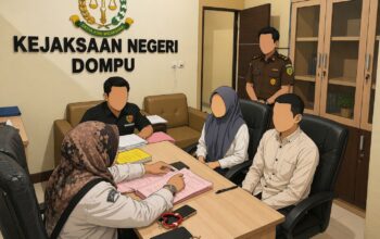 SATRESNARKOBA POLRES DOMPU LIMPAHKAN TERSANGKA DAN BARANG BUKTI KE KEJAKSAAN NEGERI DOMPU