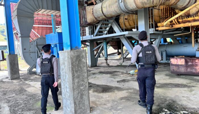 Unit Obvit Sat Samapta Polres Bima Kota Amankan Aset PLN di PLTU Bima