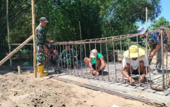 Pondasi Jembatan Garuda Dikerjakan, Asa Baru Warga Tumbuh