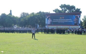 Kapolda NTB Pimpin Upacara Hari Kesadaran Nasional, Beri Penghargaan kepada Personel Berprestasi