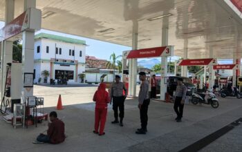 Jaga Kamtibmas di Tengah Kenaikan BBM, Polres Bima Kota Intensifkan Patroli Pengamanan SPBU