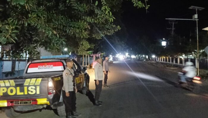 Tekan Kerawanan Kamtibmas di Malam Minggu, Polsek Woha Hadir Melalui Patroli KRYD Mobile Hingga dini Hari