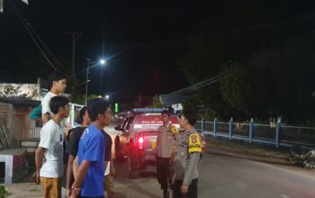 Polsek Lambu Gelar Patroli Blue Light, Antisipasi Gangguan Harkamtibmas di Malam Hari