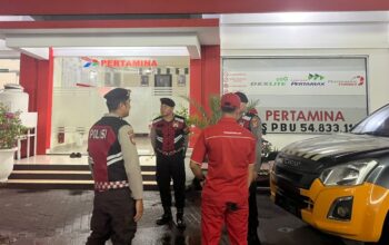 Patroli Dialogis Polres Lombok Barat Jaga Kamtibmas SPBU