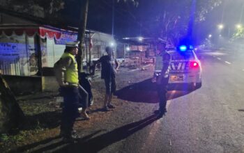 Polres Lombok Barat Patroli Jalur BIL 1 dan BIL 2 Malam Hari