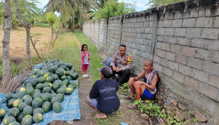 Bhabinkamtibmas Desa Penedagandor Intensifkan Sambang Warga, Ajak Jaga Kamtibmas