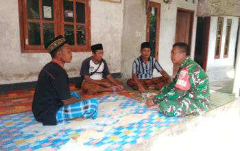Humanis dan Dekat, Babinsa Golong Jaga Kondusifitas Wilayah
