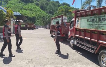 Polres Lombok Barat Jaga Ketat SPBE Lembar, Pastikan Distribusi Elpiji 3 Kg Tetap Aman dan Lancar